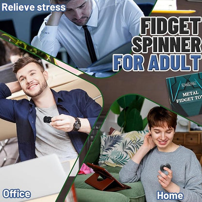 Valentines Day Gifts for Him, 3-in-1 Fidget Spinner Toy for Adult Metal Slider - Image 5