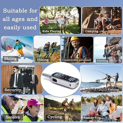 ELIDAIP M6P Mini Walkie Talkies, 1100mAh Battery Rechargeable, 128 Channels - Image 9