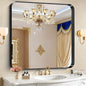 CIRCUMI Black Bathroom Mirror, Rounded Corner, Tempered Glass, Mirror by CIRCUMIMirror