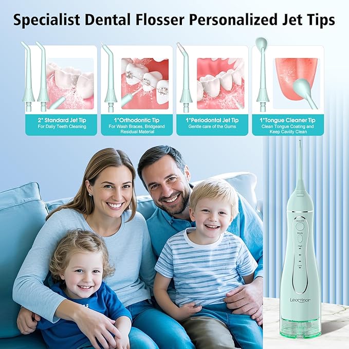 Leominor Water Dental Flosser Pick - Image 6