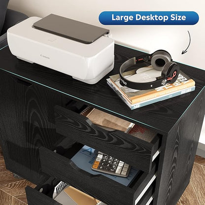 DEVAISE Mobile File Cabinet, 5-Drawer Wood Storage Chest - Image 7
