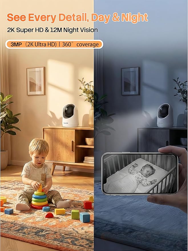 Tenda 2K Indoor Security Camera - Image 4