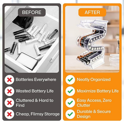 Battery Ladder Organizer Case for AAA Batteries - Image 5