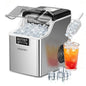 EUHOMY Ice Cube Maker Machine Countertop, 2 Ways to Add Water, 45Lbs/Day 24 Pcs by EUHOMY