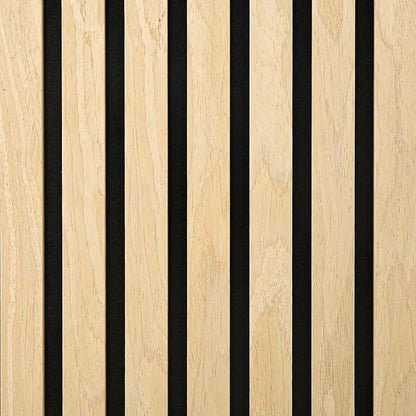 HOMCOM 4 Pack 3D Acoustic Panels, Wood Slat Wall Paneling - Image 9