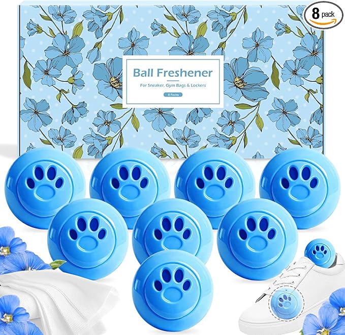 STRN Sneaker Deodorizer Balls 8 Packs Linen Scent Shoe Odor Elimination by STRN-Delicate%C2%B7Cozy%C2%B7Stylish