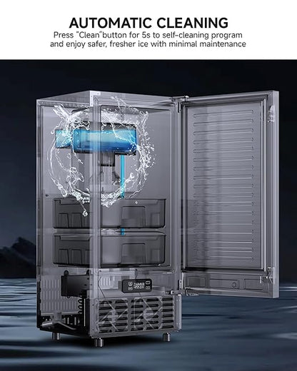 EUHOMY Under Counter Nugget Ice Maker, 49 lbs/Day Built-in or Freestanding Ice - Image 6