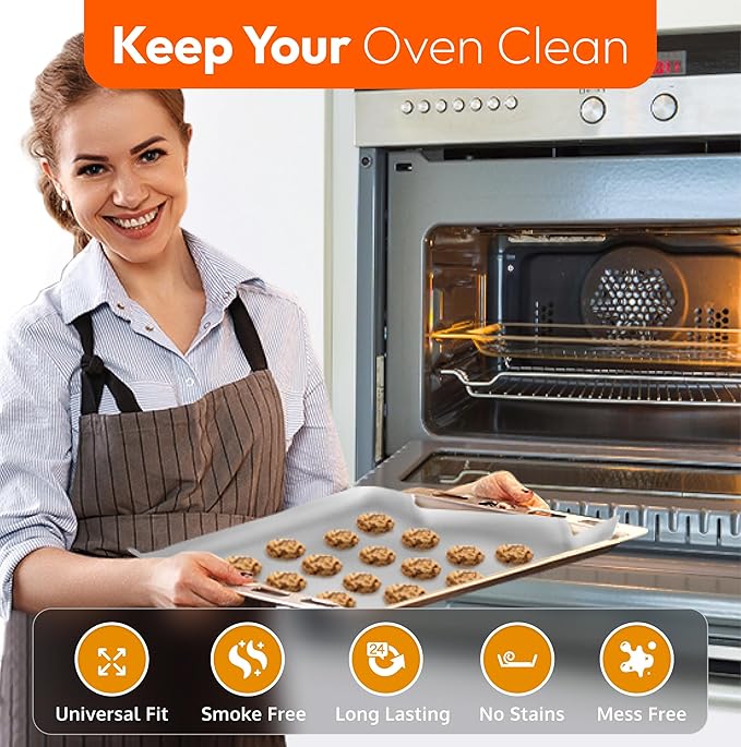 Oven Liners for Bottom of Oven, Heavy Duty Liner for Bottom of Electric Range - Image 5