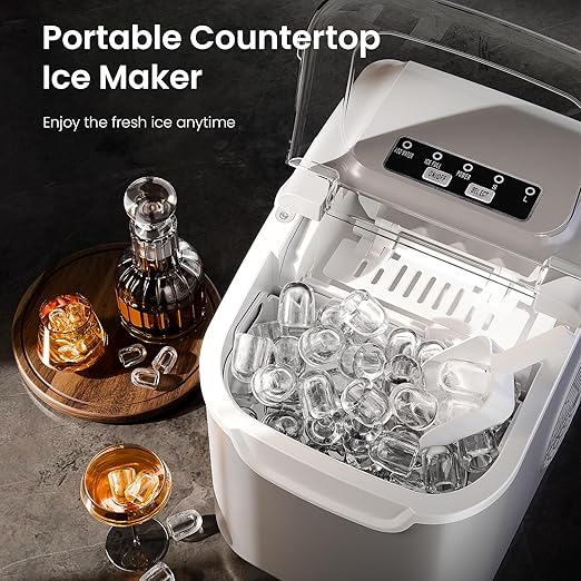 Antarctic Star Pro-Grade Countertop Ice Maker, 8 Cubes in 6 Mins, Self-Cleaning - Image 2