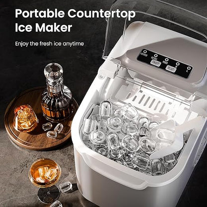 Antarctic Star Pro-Grade Countertop Ice Maker, 8 Cubes in 6 Mins, Self-Cleaning - Image 2