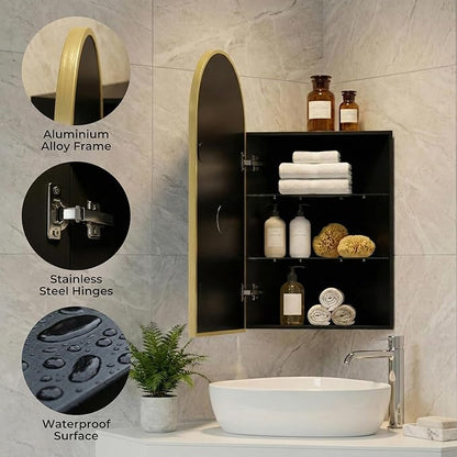 LED Corner Medicine Cabinet - Image 7