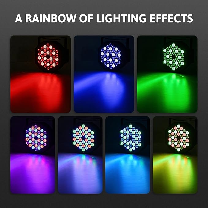 CO-Z Stage Lights 36 RGB LED Par Lights - Image 3