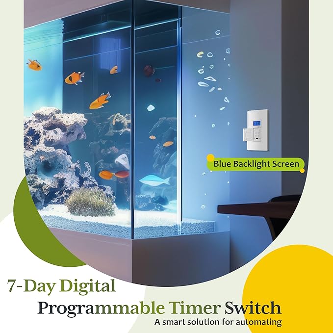 TG 7 Days Digital in-Wall Programmable Timer Switch - Image 2