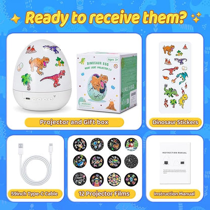 Dinosaur Toys for Kids 3-5 | 15 Sleeping Sounds+12HD Films+7 - Image 9