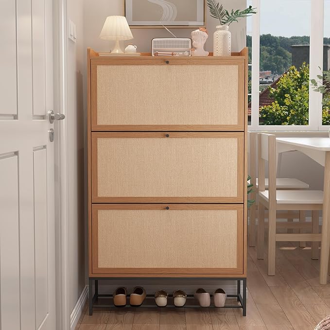 AVZEAR Narrow Shoe Storage Cabinet - Image 9