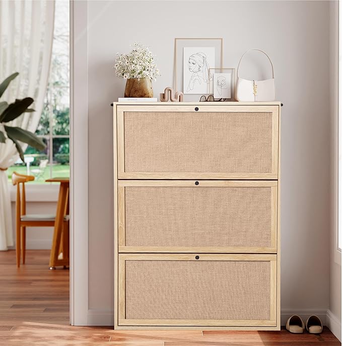AVZEAR Narrow Shoe Storage Cabinet - Image 4
