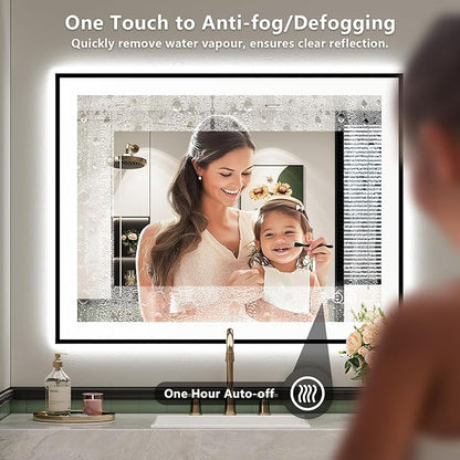 YEELAIT 28x36 Inch LED Bathroom Mirror - Image 6