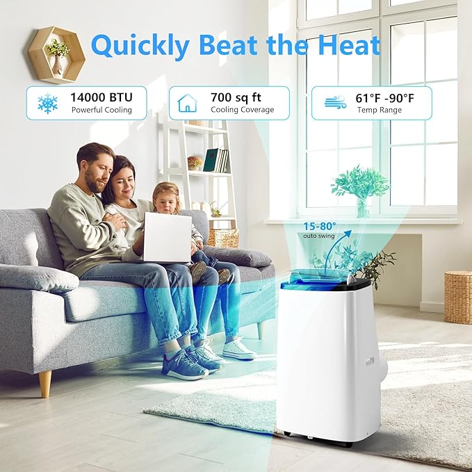 Portable Air Conditioners, 14000 BTU Portable AC Unit - Image 2