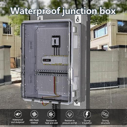 ABS Electrical Junction Box, Ventilated Design, Cable Grommets, IP65 Waterproof - Image 3