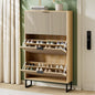 Shoe Cabinet Storage with 3 Flip Drawers, Shoe Organizer Cabinet by NOVAMAISON
