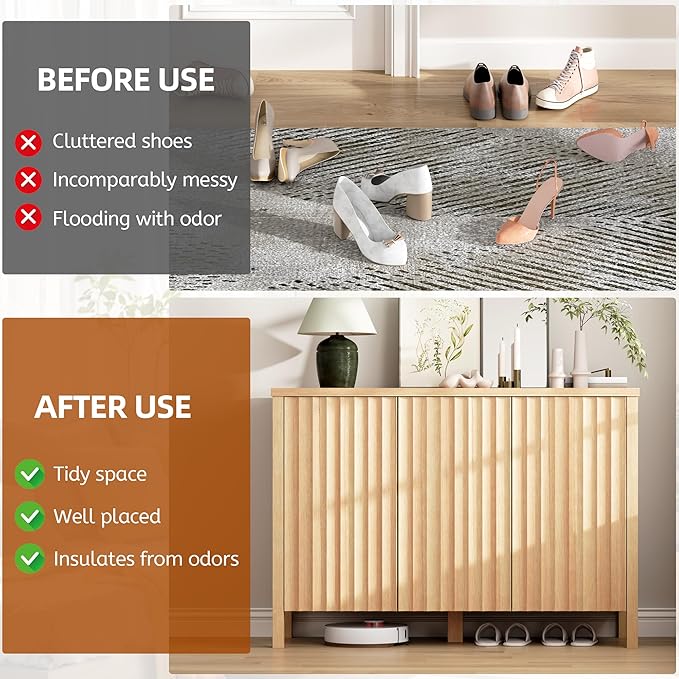 Vlsrka Shoe Cabinet Storage for Entryway - Image 5
