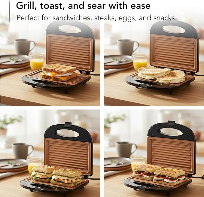 OVENTE Electric Panini Press Grill - Image 8