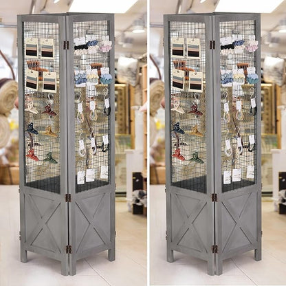 Wnutrees 4 Panel Gridwall Display, Portable Freestanding Display Board - Image 3