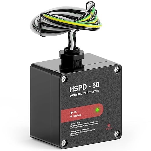 HSPD Square Whole Home Surge Protective Device, Type 1 SPD, Whole House Surge by Unknown