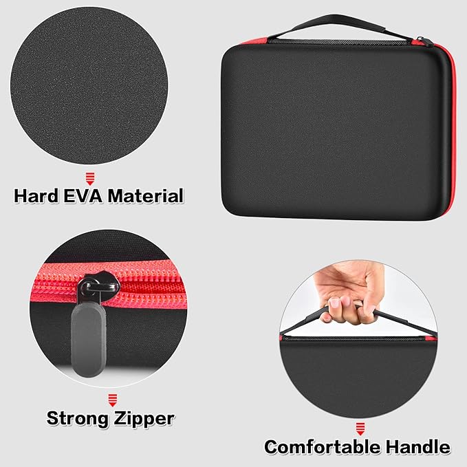 Comecase Battery Organizer Storage Box, Carrying Case Bag Holder - Image 3