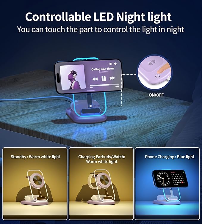 3 in 1 Magnetic Wireless Charging Station - Image 3
