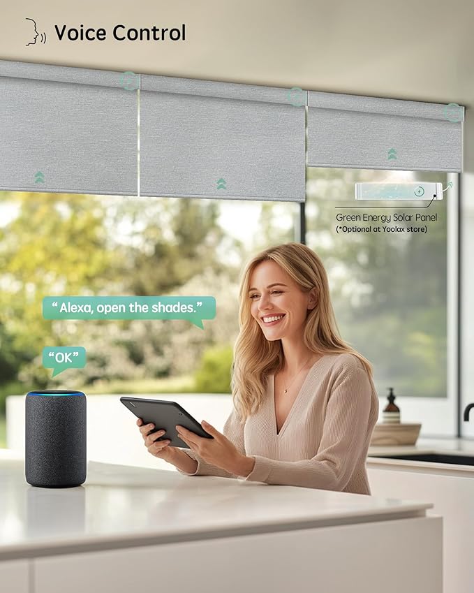 Yoolax Motorized Blinds with Remote, Smart Blinds - Image 2