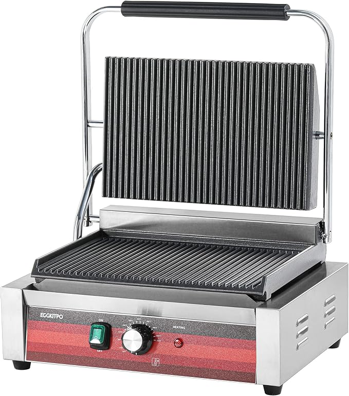EGGKITPO Commercial Panini Press Grill by EGGKITPO