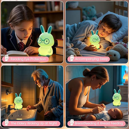 FAMIDUO Bunny Night Light, Rabbit Lamp - Image 6