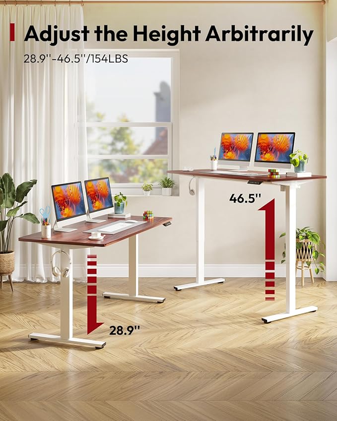 SANODESK Electric Standing Desk 55 x 28 Inches Whole-Piece Desktop Height - Image 8