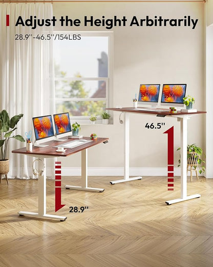SANODESK Electric Standing Desk 55 x 28 Inches Whole-Piece Desktop Height - Image 8