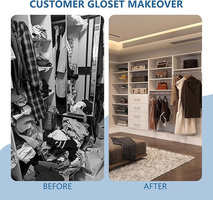 Modular Closet System, Wood Closet Tower Storage - Image 7