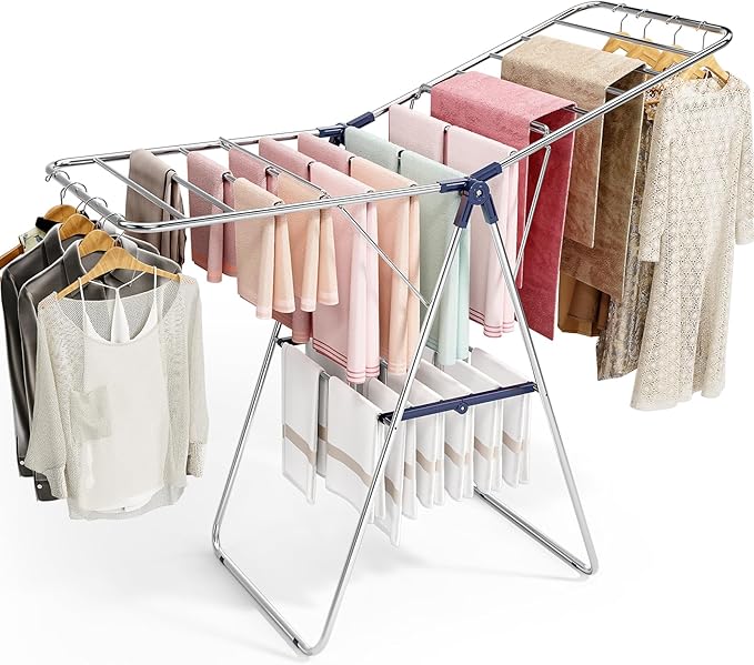 APEXCHASER Clothes Drying Rack, Stainless Steel Drying Rack Clothing by APEXCHASER
