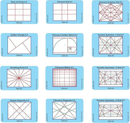 CLPA Video 4:3 Photographic Viewfinder Set: All viewfinders in 4:3 Aspect Ratio by CLPA