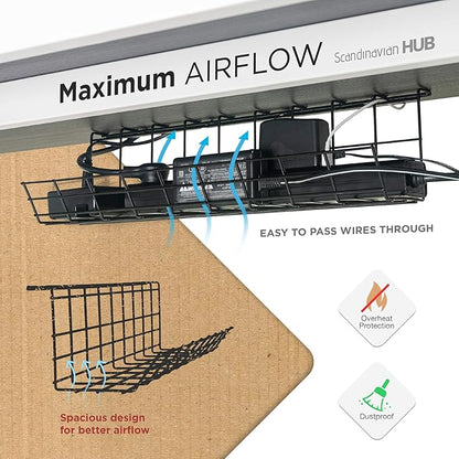 Under Desk Cable Tray, Cord Organizer - Image 6