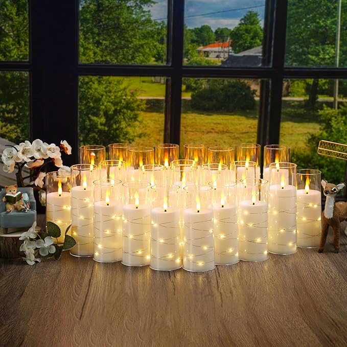 Flickering Flameless LED Candles, Battery Operated Candles 24 Pcs - Image 6