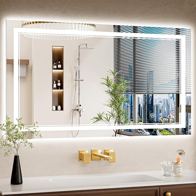 24"x42" LED Bathroom Mirror by WISSMILESHOME