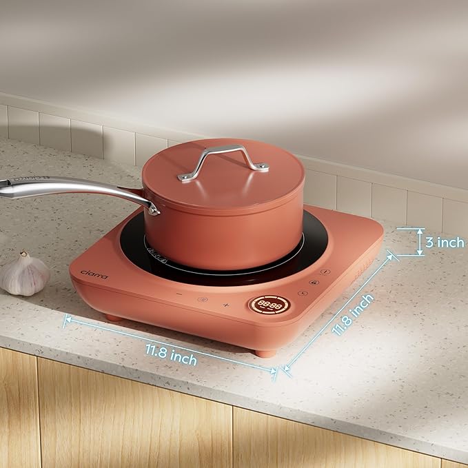 CIARRA CATIH1A-O Portable Induction Cooktop, Slim Single Electric Countertop - Image 7