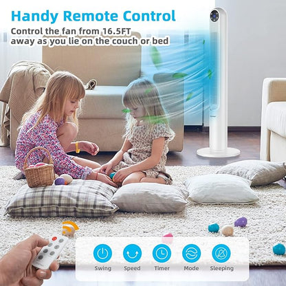 GOFLAME Tower Fan with Remote Control, LED Control Panel and 12H Timer - Image 6
