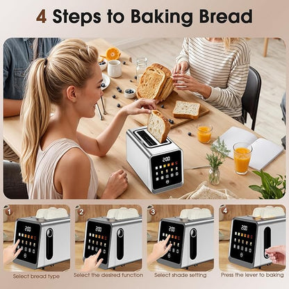 Touch Screen Toaster 2 Slice, Smart Digital - Image 7