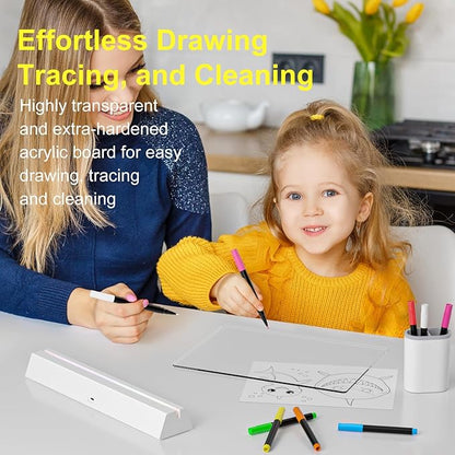 LED Note Board with Colors, Rechargeable 17-Inch Doodle Glow 9-Mode Light Up - Image 7