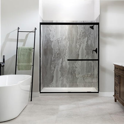 Palisade 78in x 60in x 36in Waterproof Vinyl Shower Surround Kit - Image 3