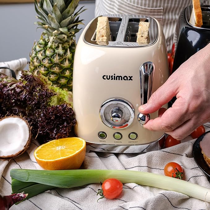 CUSIMAX Toaster 2 Slice with Extra Wide Slots - Image 2