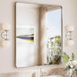 TokeShimi 30x36 Brushed Nickel Mirror by RefinedBathroomAccessories