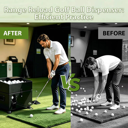 golf ball dispenser 60-ball golf ball launcher foot showing dimensions