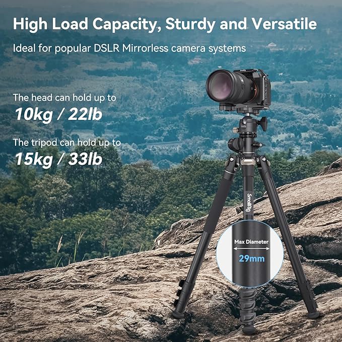 SmallRig CT200 72.8"/200cm Horizontal Overhead Tripod - Image 6